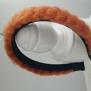 nOir Fuzzy Sweater Braided Headband